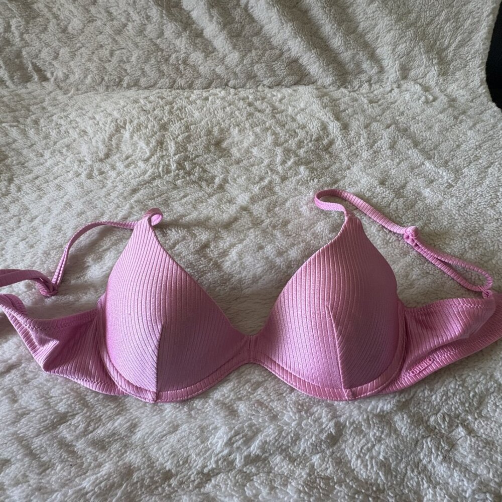 PINK Scoop Push-Up Underwire Bikini Top Size Small